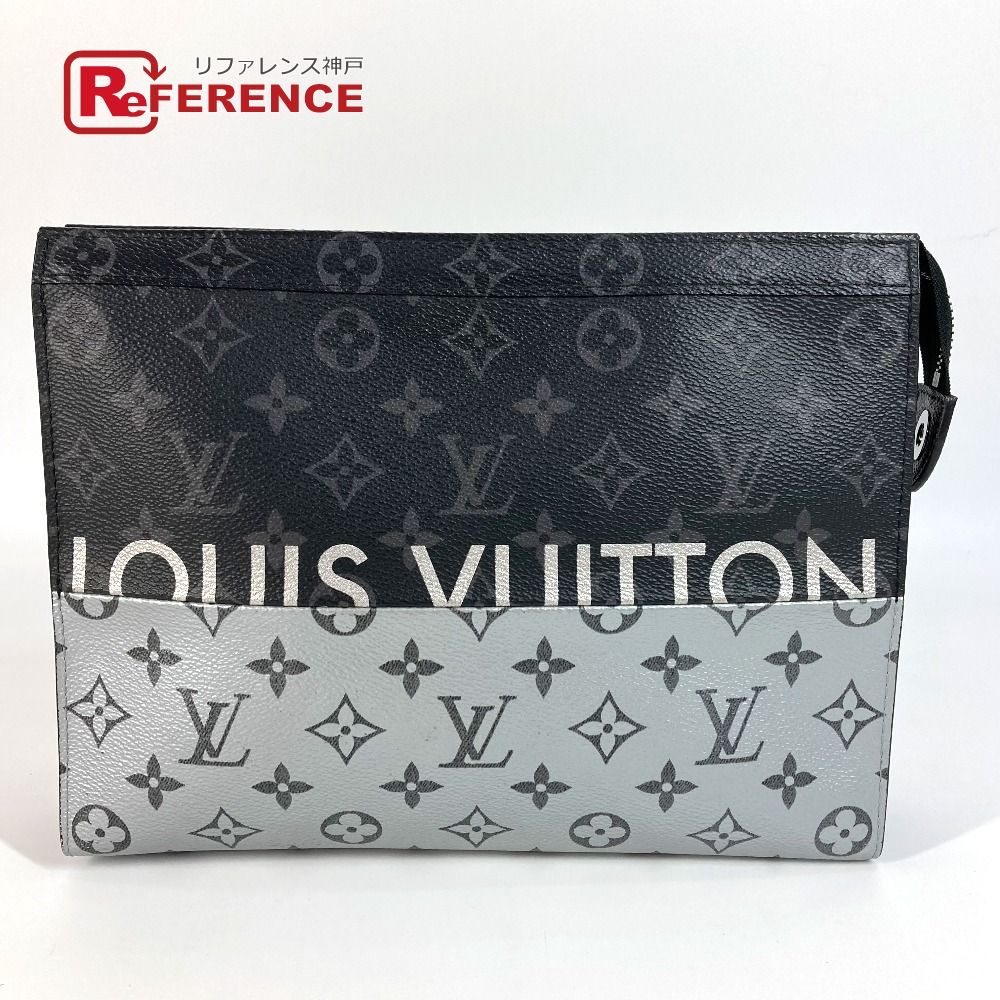 LOUIS VUITTON ルイヴィトン クラッチバッグ ポシェット ヴォワヤージュ MM M63039 モノグラムエクリプスキャンバス ブラック