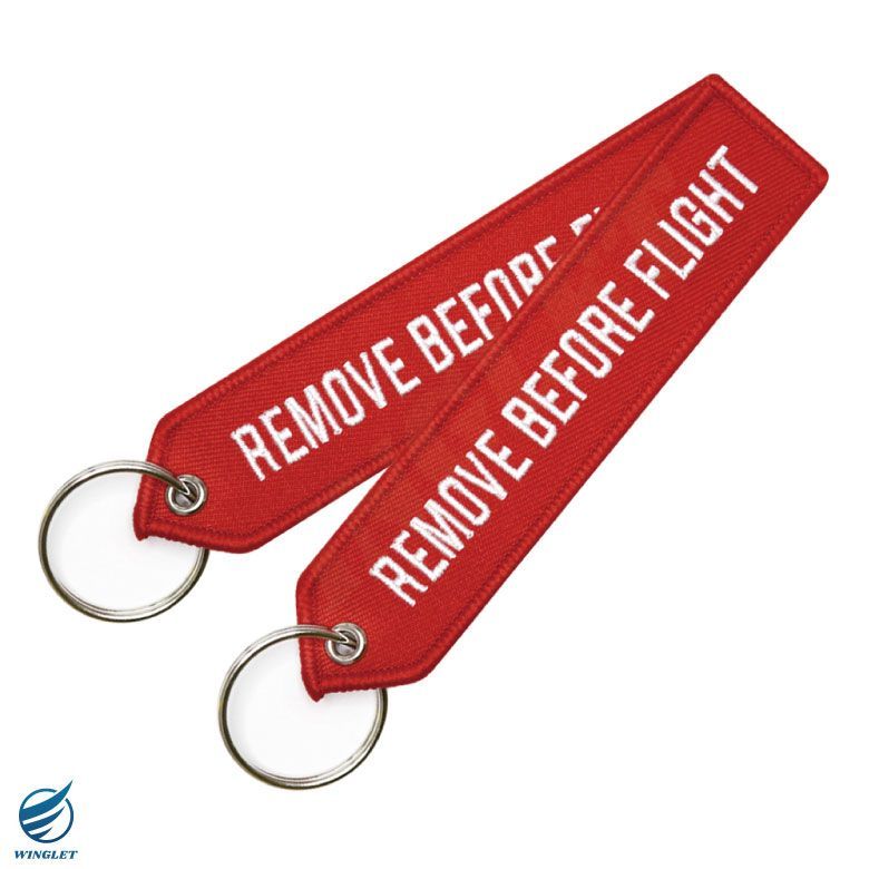 REMOVE BEFORE FLIGHT Ver.02 タグ キーホルダー カラー レッド (1個