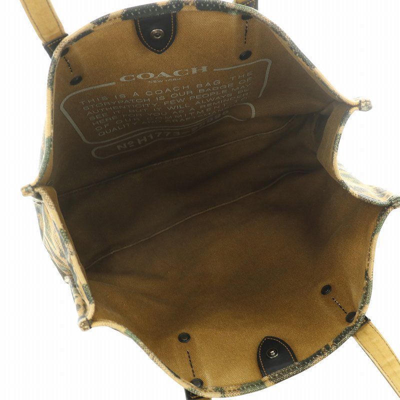 コーチ COACH トートバッグ レキシー 恐竜 キャンバス カモフラ