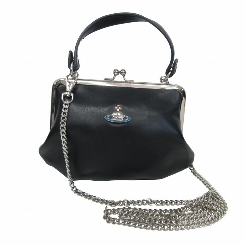 Vivienne Westwood★ロゴ ナッパレザー スモールチェーンバック org.jpg
