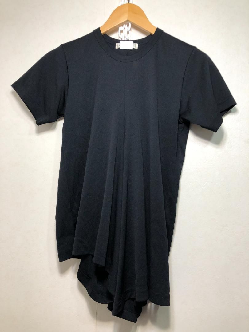 【COMMEdesGARCONS】23SS AD2022 GK-T012 ポリエステル 変形 アシンメトリー半袖カットソー COMMEdesGARCONS】23SS AD2022 GK-T012 ポリエステル 変形