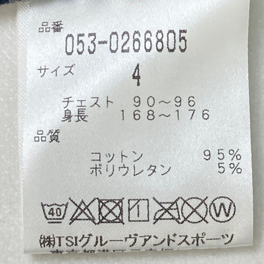 サイズ：4 PEARLY GATES パーリーゲイツ  長袖ハイネックTシャツ ボーダー グレー系 [240101443782] ゴルフウェア メンズ ストスト PEARLY GATES パーリーゲイツ 長袖ハイネックTシャツ ボーダー