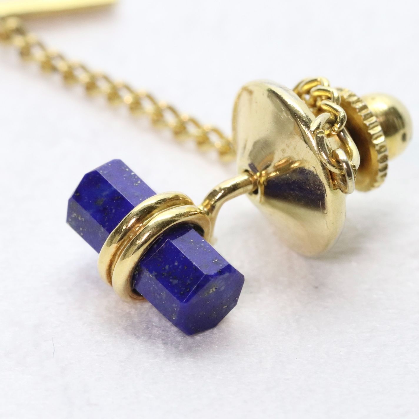 中国骨董品ゴールドメッキブルーエナメルメッシュタイガーアイキャット