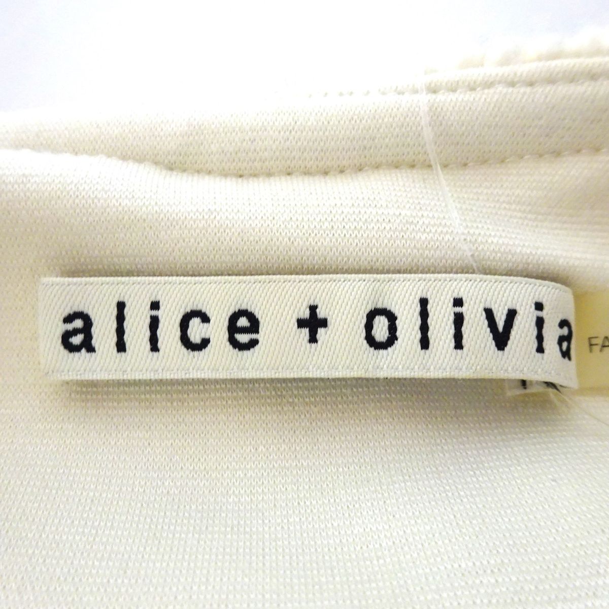 alice+olivia(アリスオリビア) コート サイズS/P S レディース - アイボリー 七分袖/ショート丈/春/秋