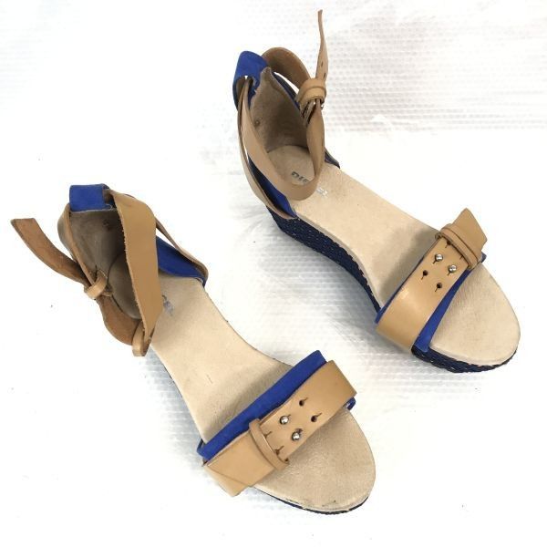 DIESEL サンダル 36 美品☆DIESEL/ディーゼル☆ウェッジソールサンダル【36/22.5