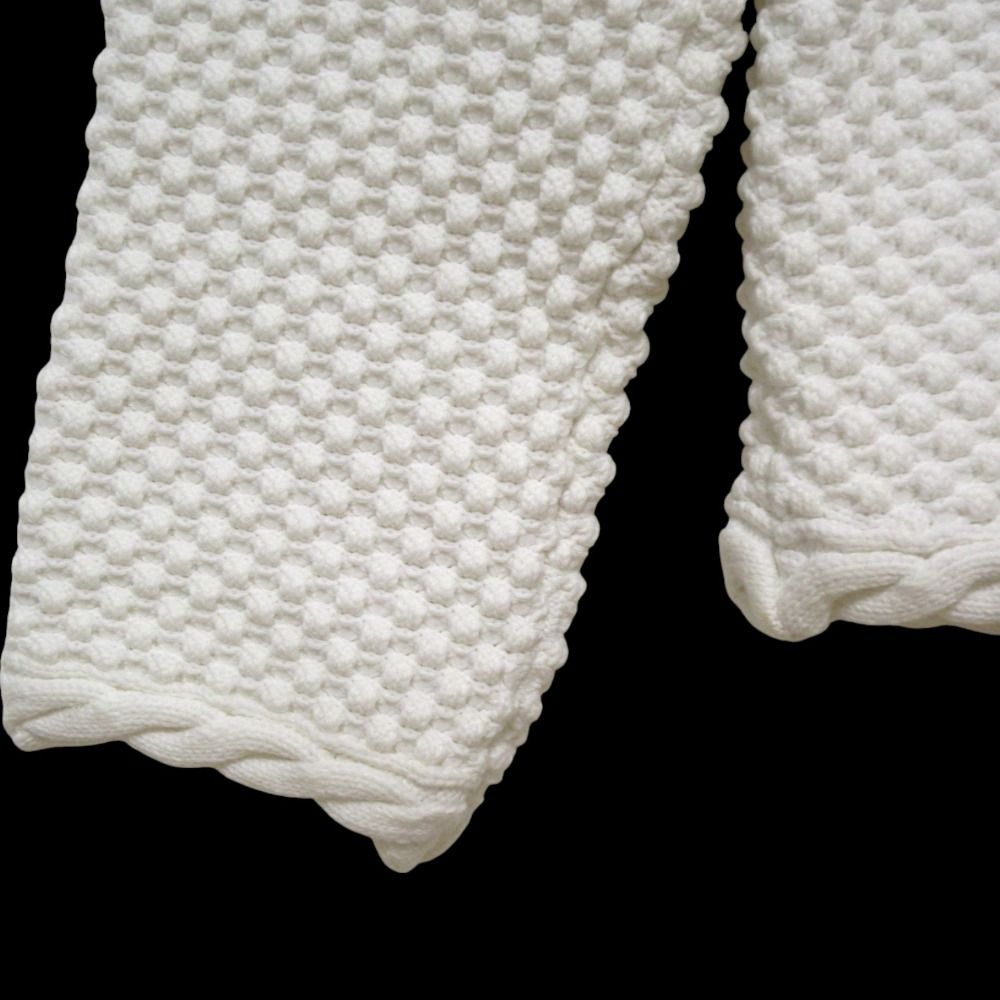 Drawerドゥロワー23SSケーブルパイピングノーカラージャケット ホワイト Drawerドゥロワー23SSケーブルパイピングノーカラージャケット ホワイト