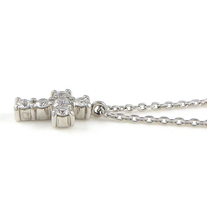 ヴァンドーム VENDOME ネックレス クロス ダイヤモンド 計0.18ct