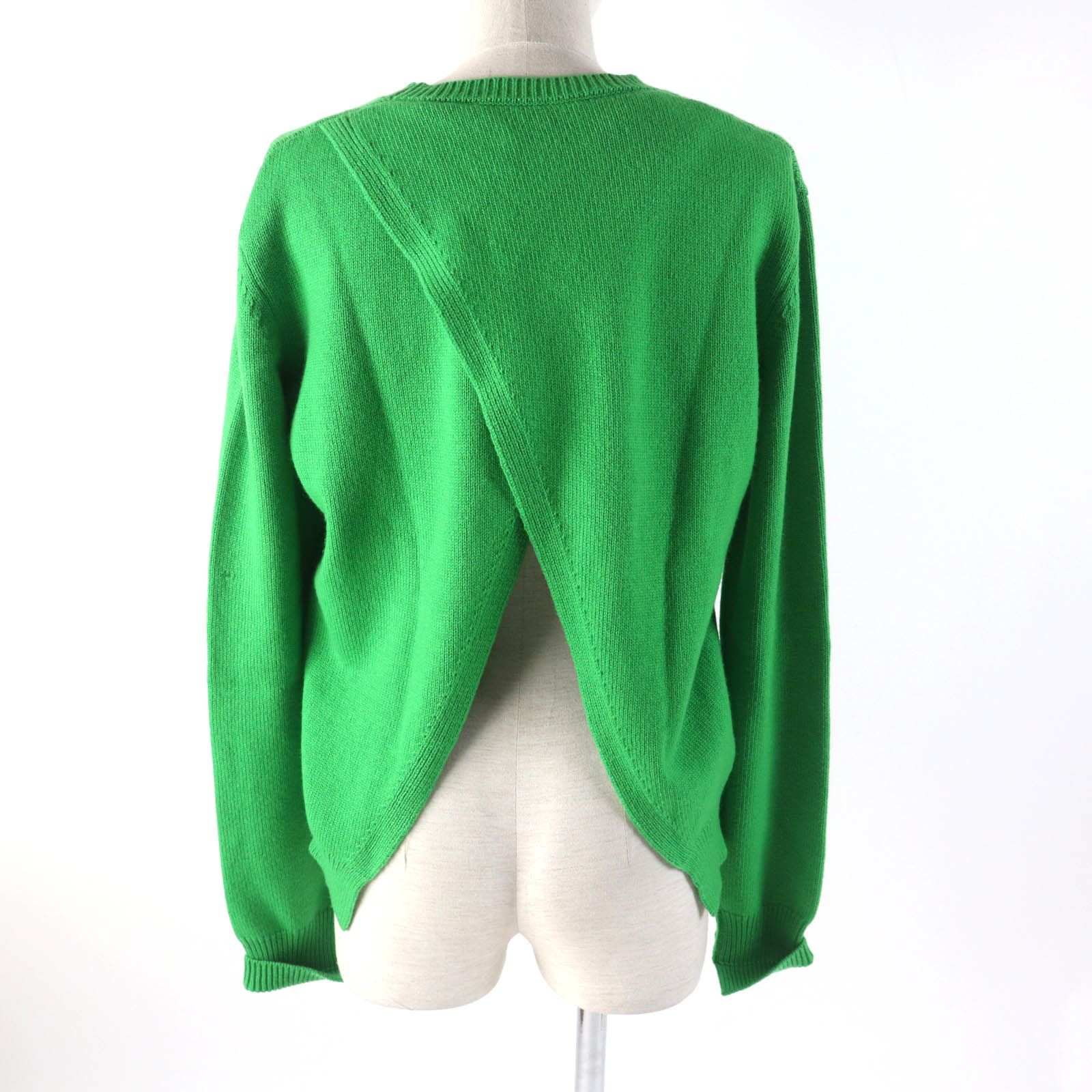 美品△正規品 CELINE セリーヌ レディース カシミヤ×コットン ラウンド  