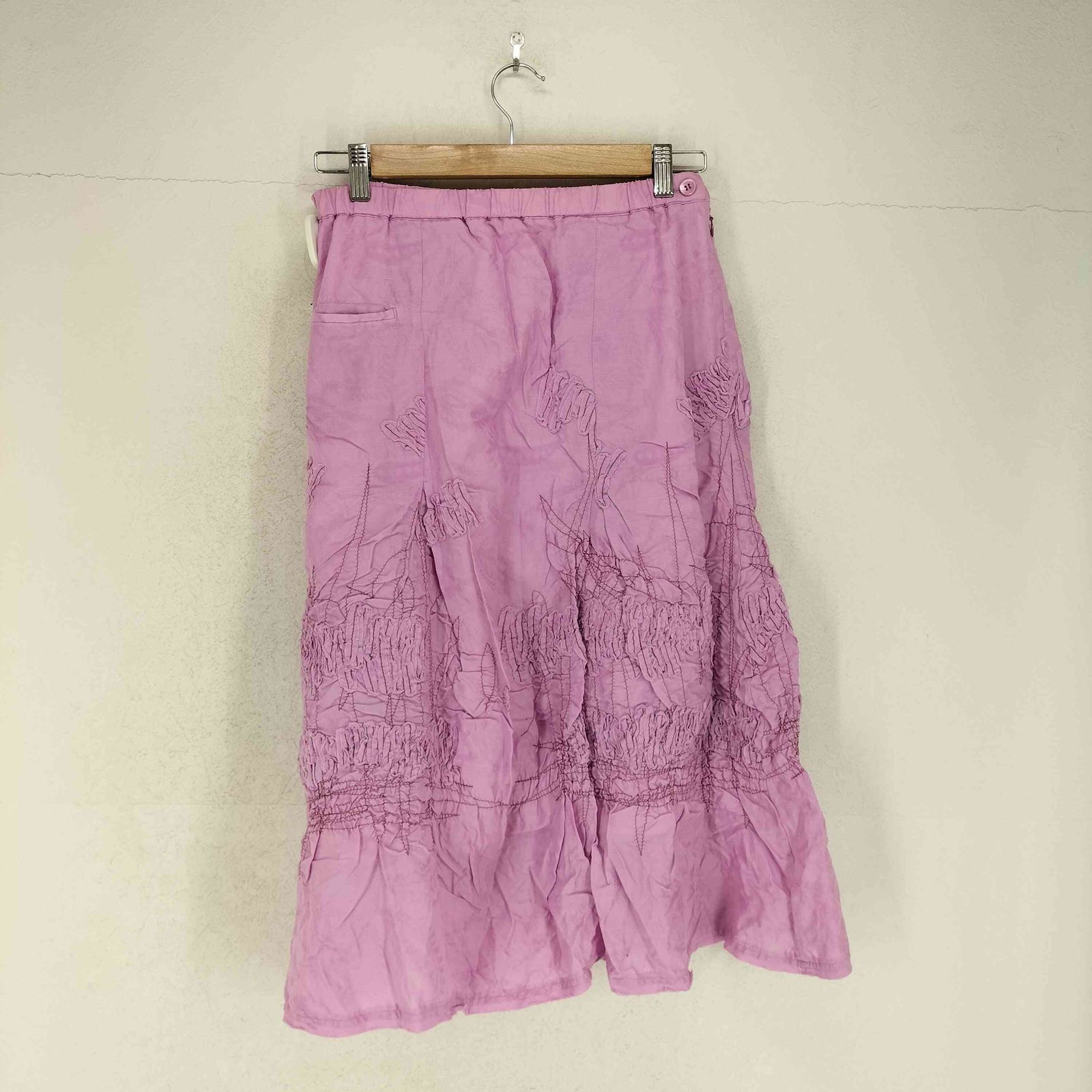 ハートイッセイミヤケ Haat ISSEY MIYAKE ステッチデザインスカート レディース 2