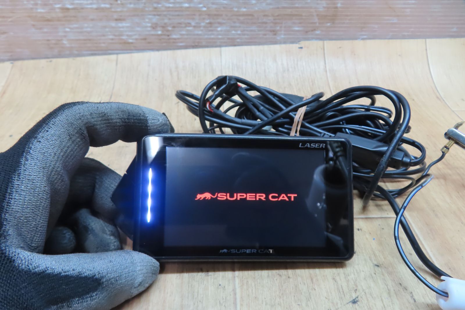 動作保証付☆F1548/ユピテル LASER super cat LS700 GPSレーダー探知機