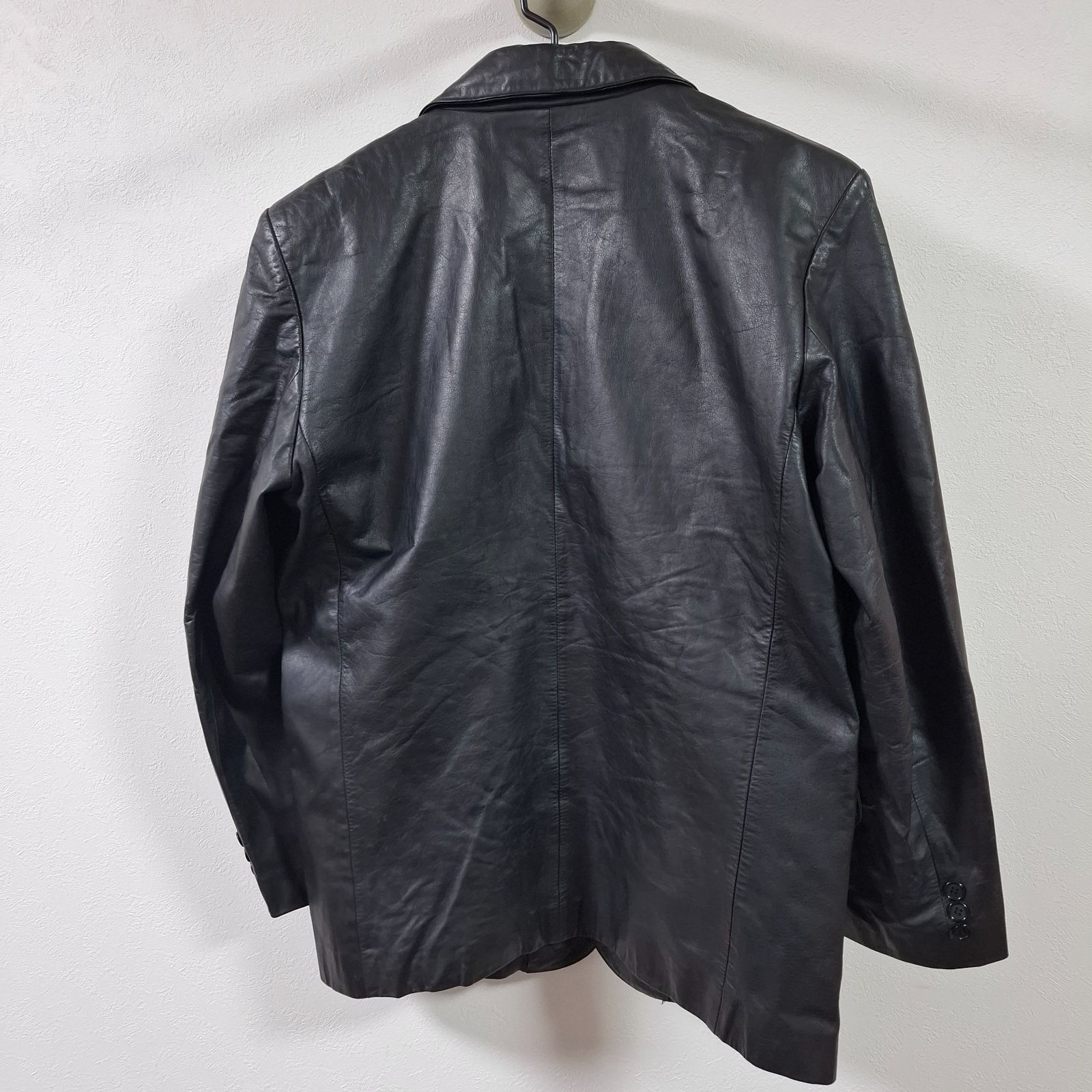 ５４号　L～XL　パリス　東京　レザージャケット　メンズ　メンズ　黒　ブラック　牛革