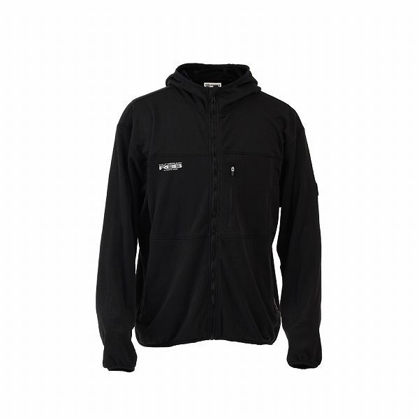 7635 RBB ストレッチフリースパーカー ブラック L