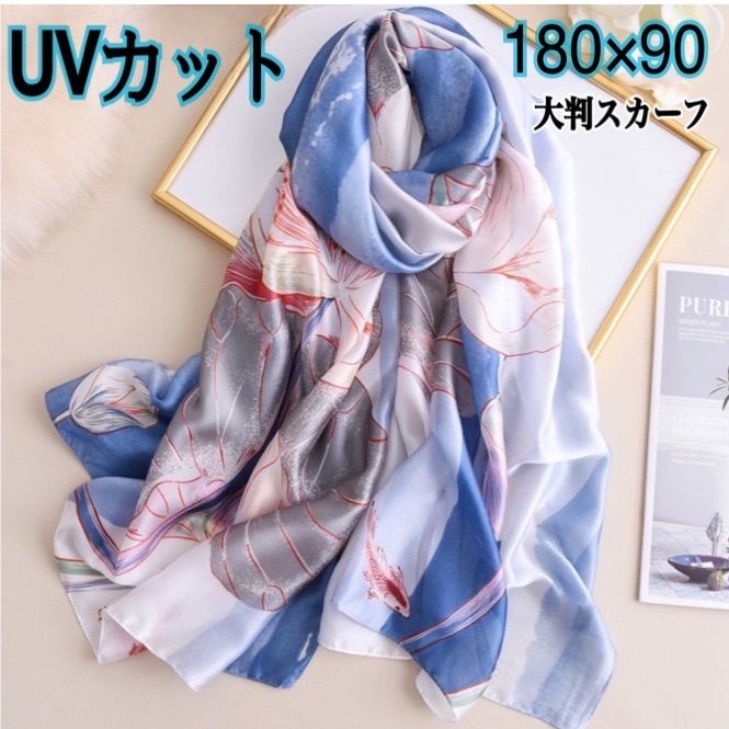 新品未使用☆秋冬シフォンストール 明るく
