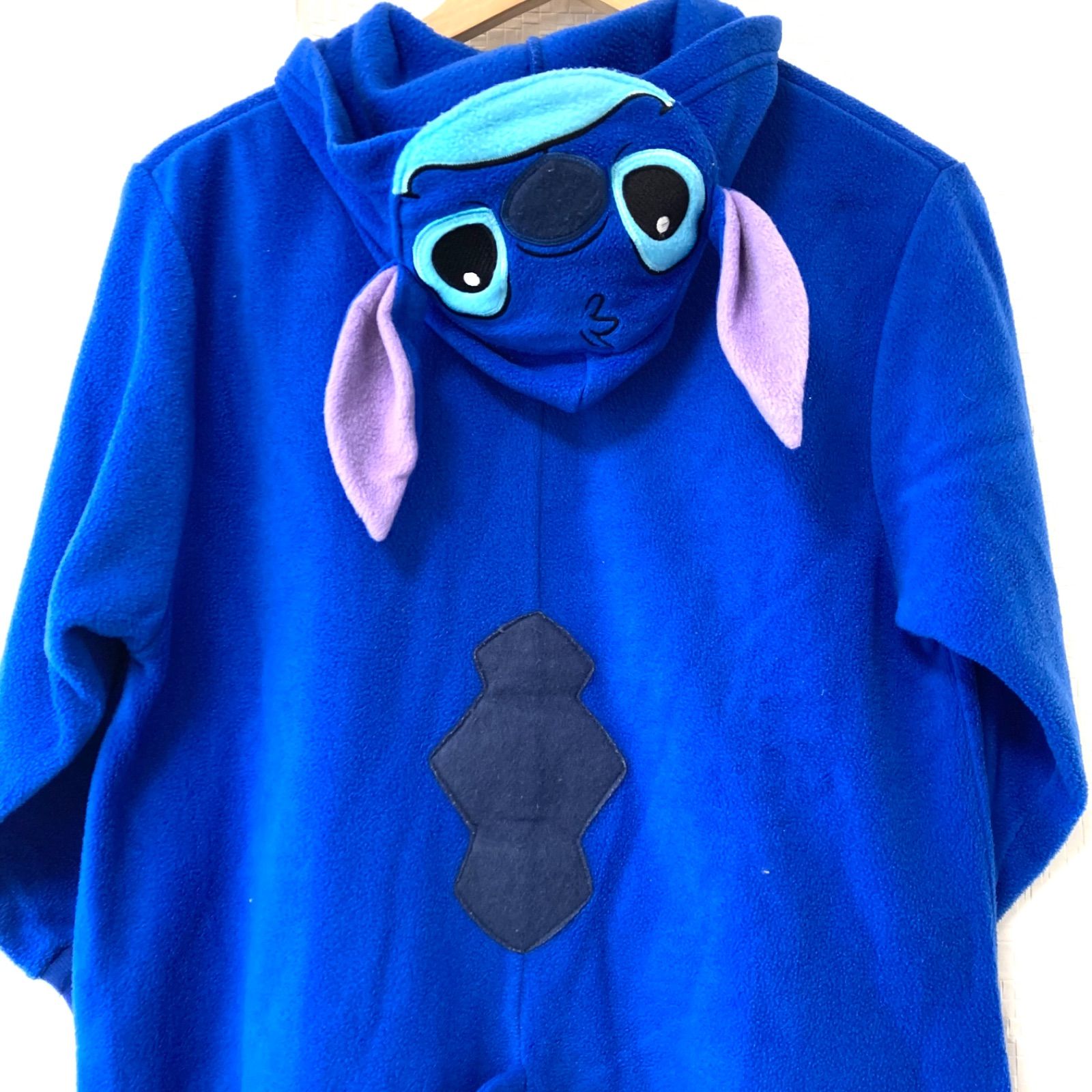 子ども用◎ 可愛い！【Disney Lilo&Stitch】ディズニー リロ＆スティッチ なりきり 着ぐるみ ハロウィン パーティー ルームウェア パジャマ 暖か コスプレ ブルー kids キッズ ジュニア サイズ150／M12780UU