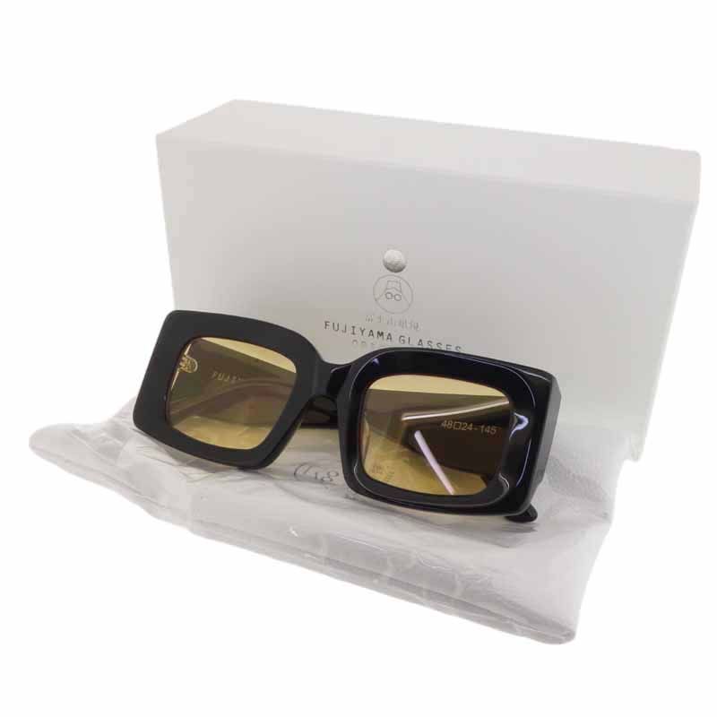 フジヤマグラッシーズ 富士山眼鏡 FUJIYAMA ORIGINAL VOGUE BKYL メガネ サングラス ブラック×イエロー サイズ ユニセックス48□24