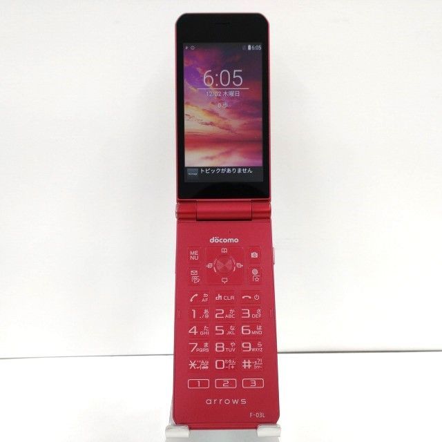 arrows ケータイ F-03L docomo レッド 送料無料 本体 n09612