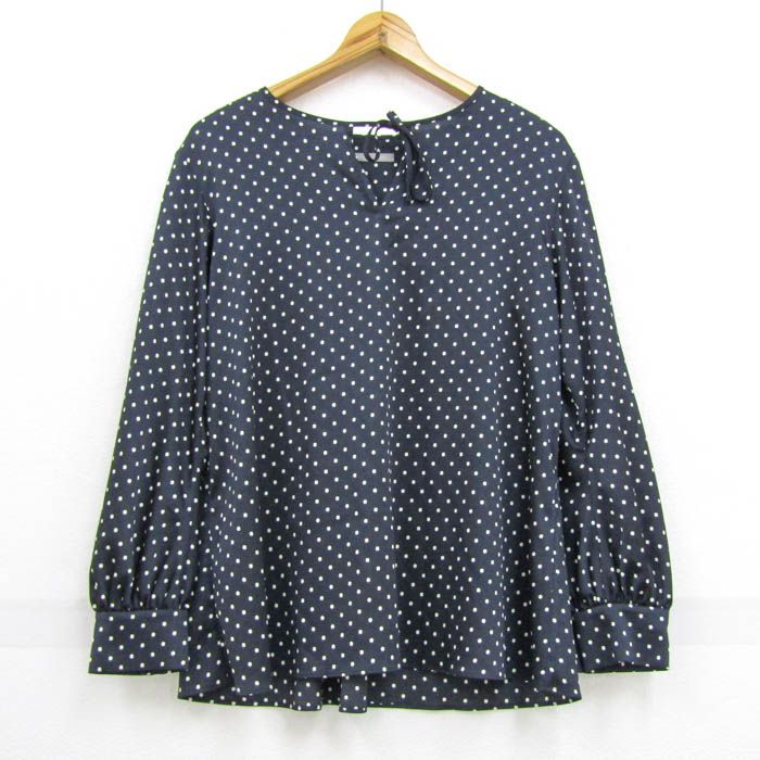 セオリーリュクス ブラウス 長袖 ドット柄 シャツ トップス 日本製