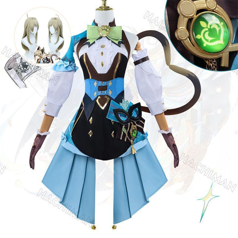 綺良々きらら原神 コスプレ衣装 大人用 ウイッグ付き 制服 cosplay コスチューム 仮装 変装 コスチューム コスプレ服 仮装 演出服 コス アニメグッズ ハロウイン