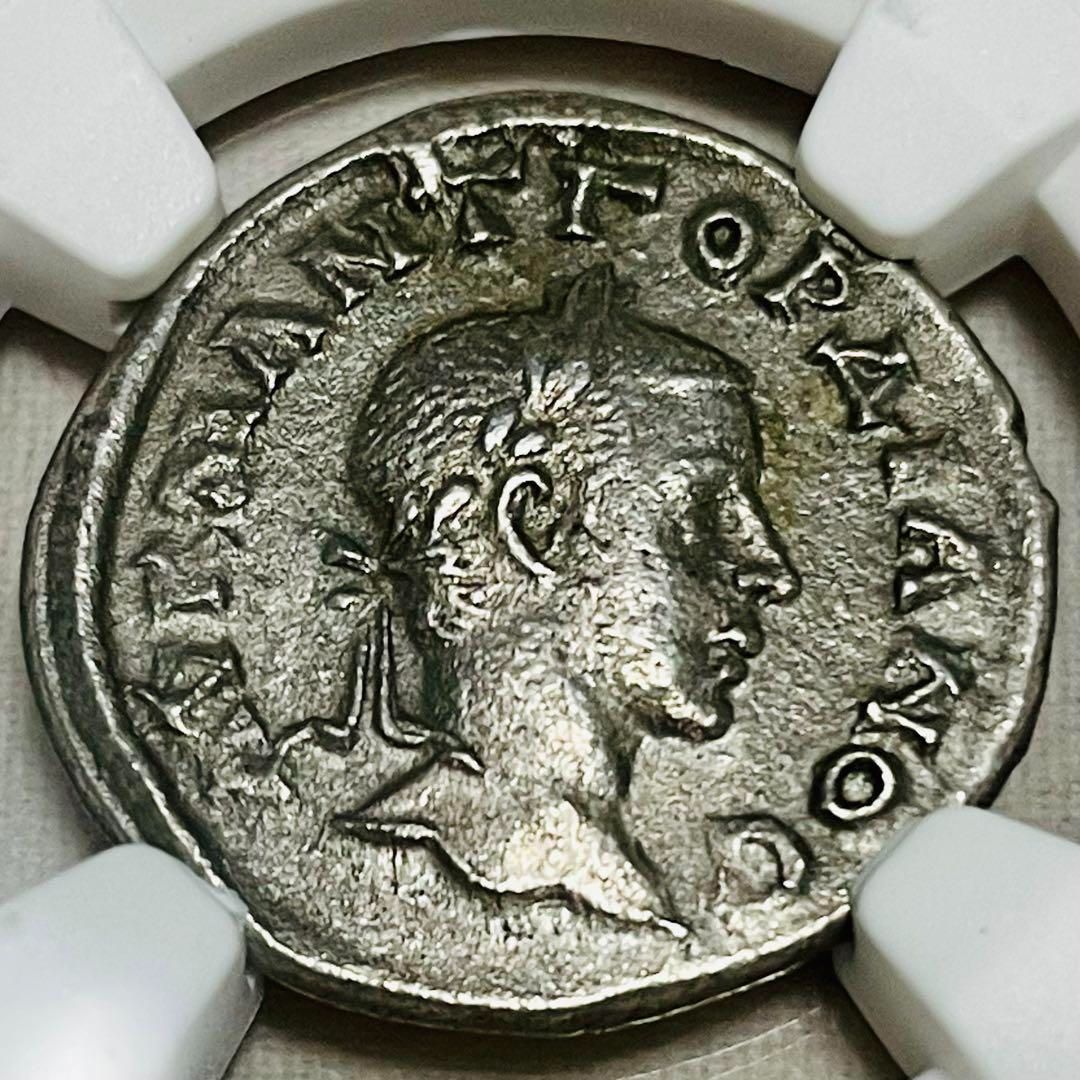 古代ローマ ドラクマ 銀貨 AU ゴルディアヌス三世 カッパドキア