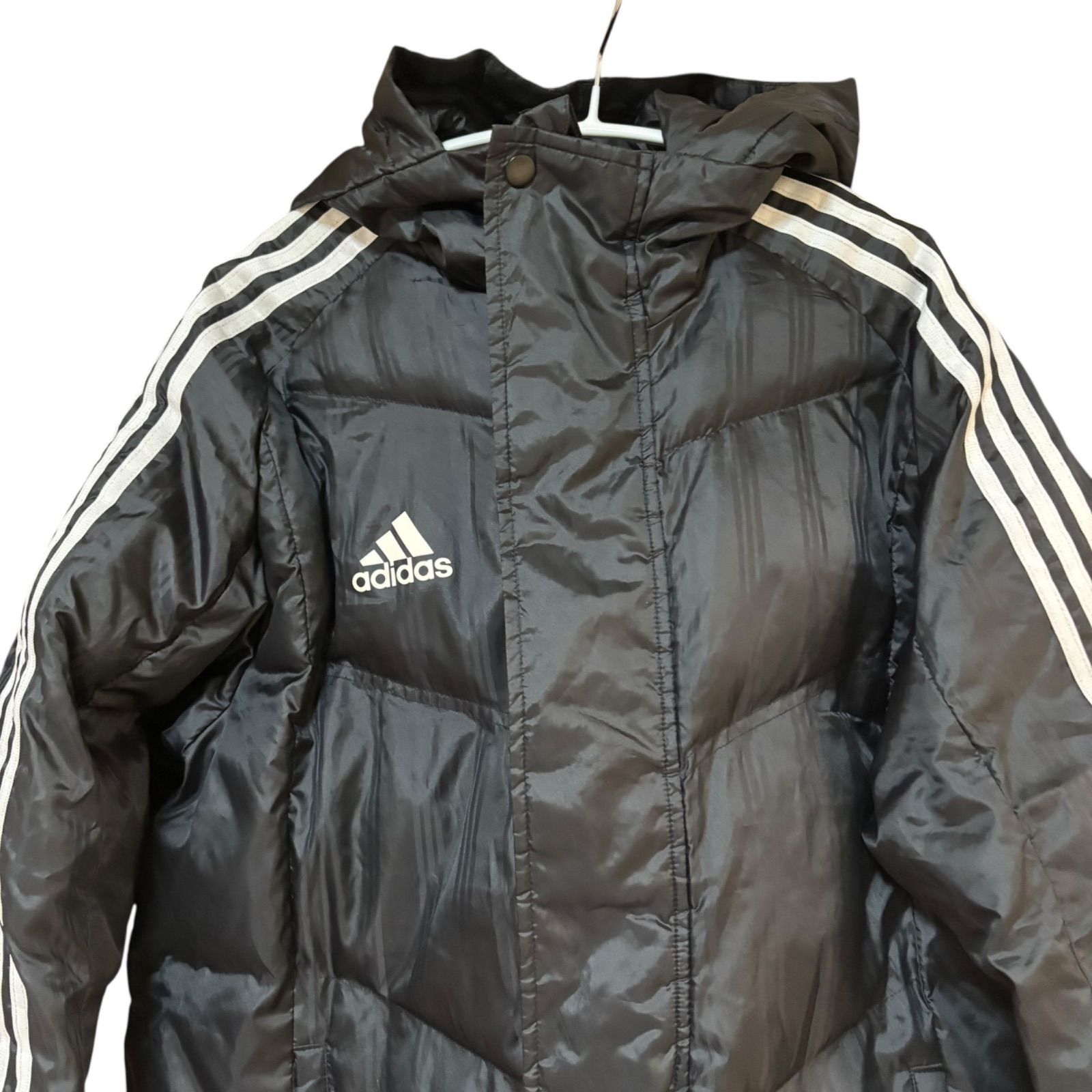 RE242 adidas アディダス ベンチコート ロングダウンコート ブラック 