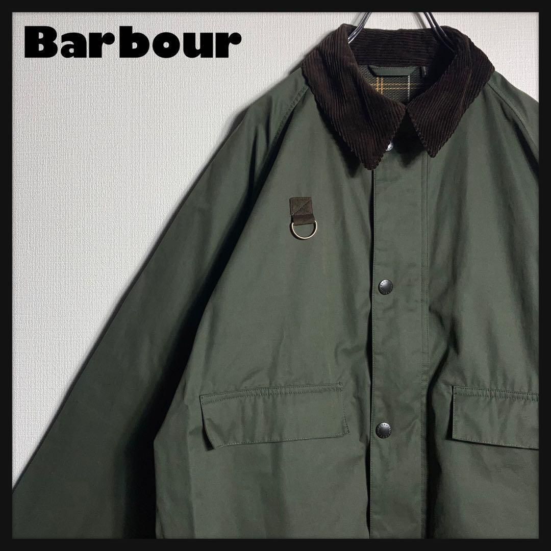 美品】バブアー スペイノンオイルジャケット 襟コーデュロイ