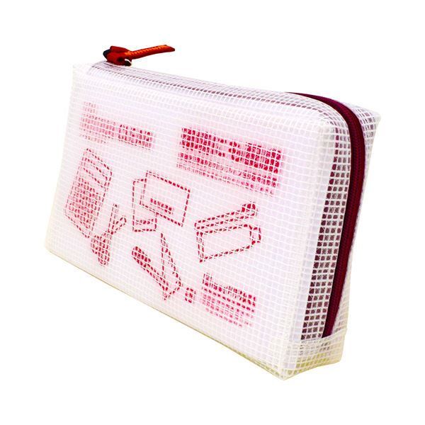 まとめ サクラクレパスノータム クリアー 通帳サイズ マチ付 レッド UNCM-B 19 1個 ×10セット