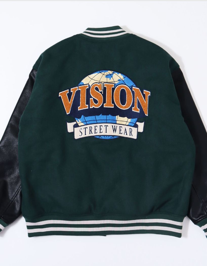 新品VISION STREET WEAR サガラ メルトン スタジャンＬＬ - スタジャン