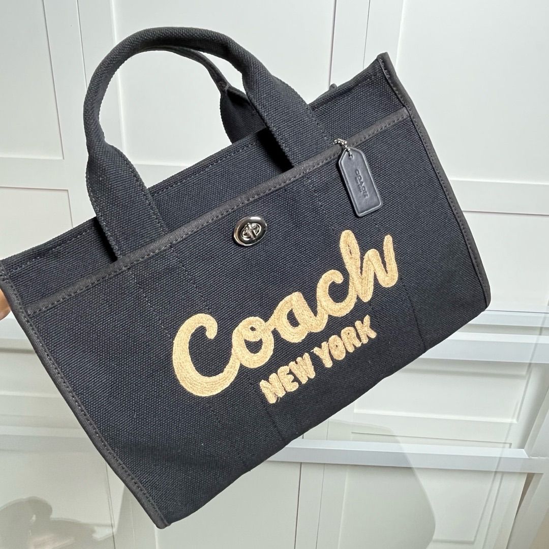 COACH コーチ キャンバス カーゴ トート 34 ブラック 新品未使用 