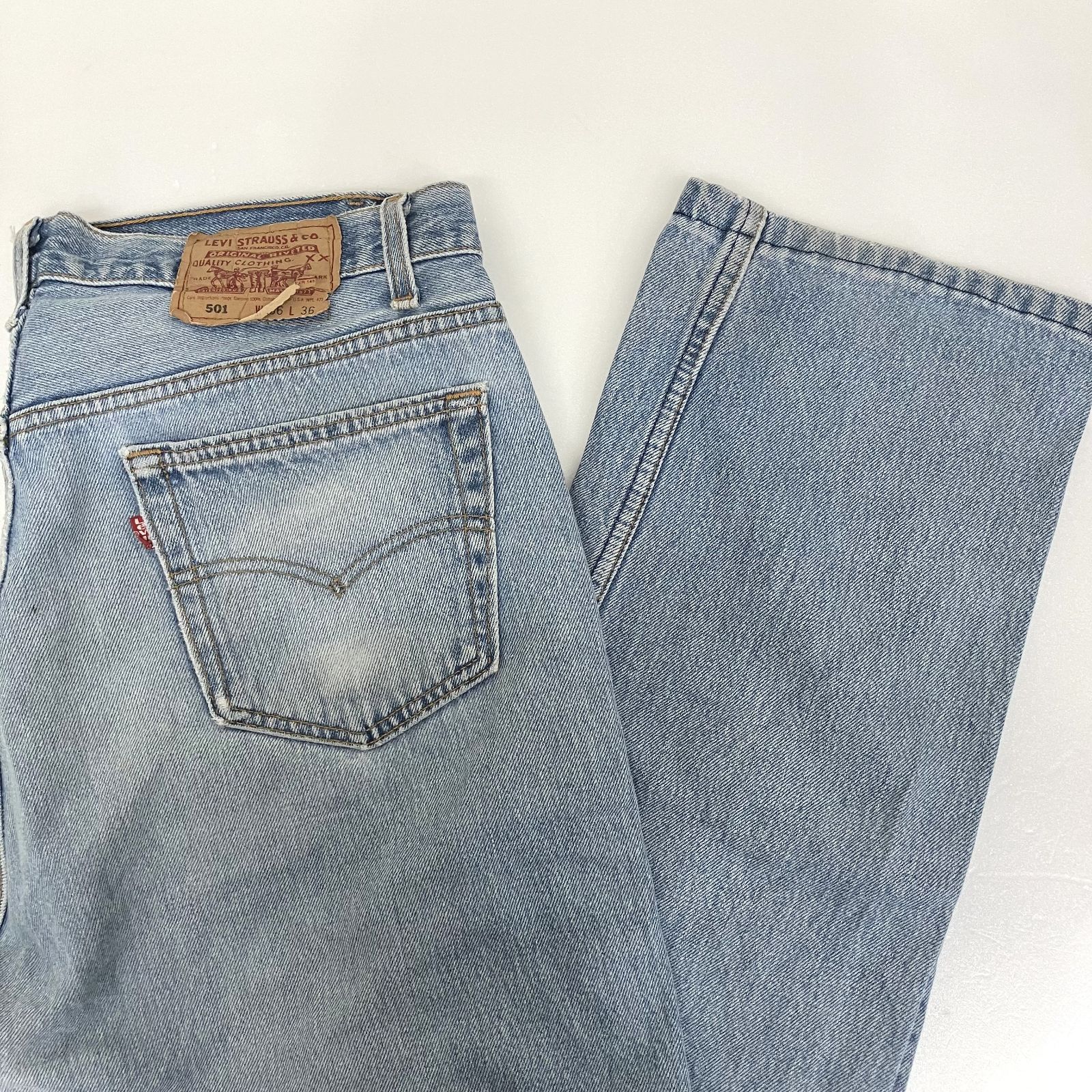 Levi's リーバイス デニムパンツ ライトブルー 501 レッドタブ W36 L36 90s USA製