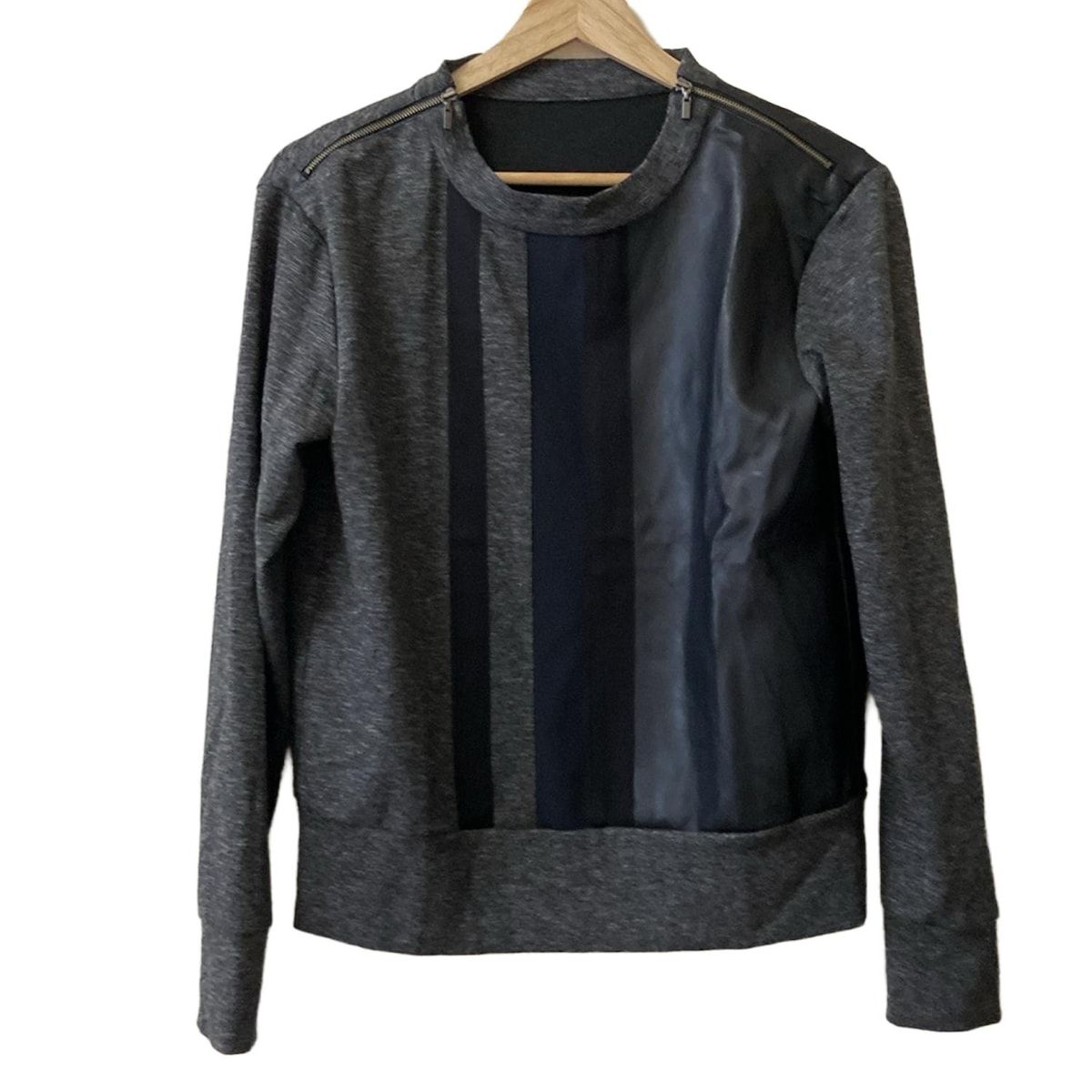 FOXEY NEW YORK フォクシーニューヨーク 長袖カットソー サイズ40 M レディース - 34643 グレー×黒 ハイネック