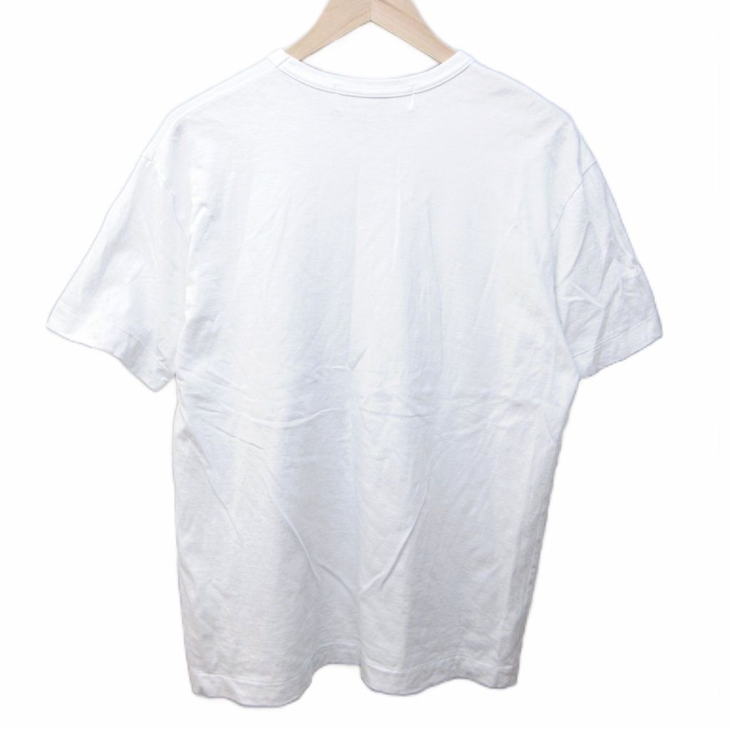 コムデギャルソン オム 半袖 Tシャツ ワンポイントロゴ ホワイト AD2023 COMME des GARCONS - 美品 コムデギャルソンオム COMME des