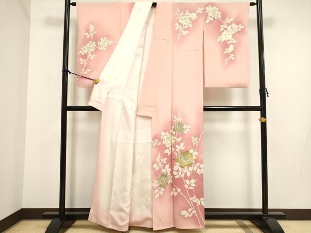 平和屋着物●訪問着　刺繍　箔散らし文　暈し染め　金糸　正絹　逸品　DAAT1272tw 平和屋着物○訪問着 刺繍 箔散らし文 暈し染め 金糸 正絹 逸品
