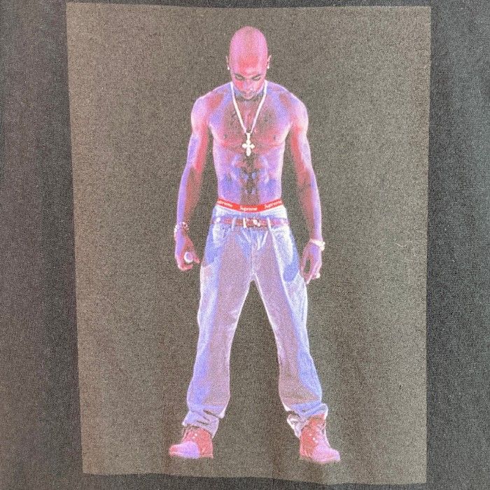 ★SUPREME シュプリーム 20SS Tupac Hologram Tee 2pac Tシャツ ブラック sizeL