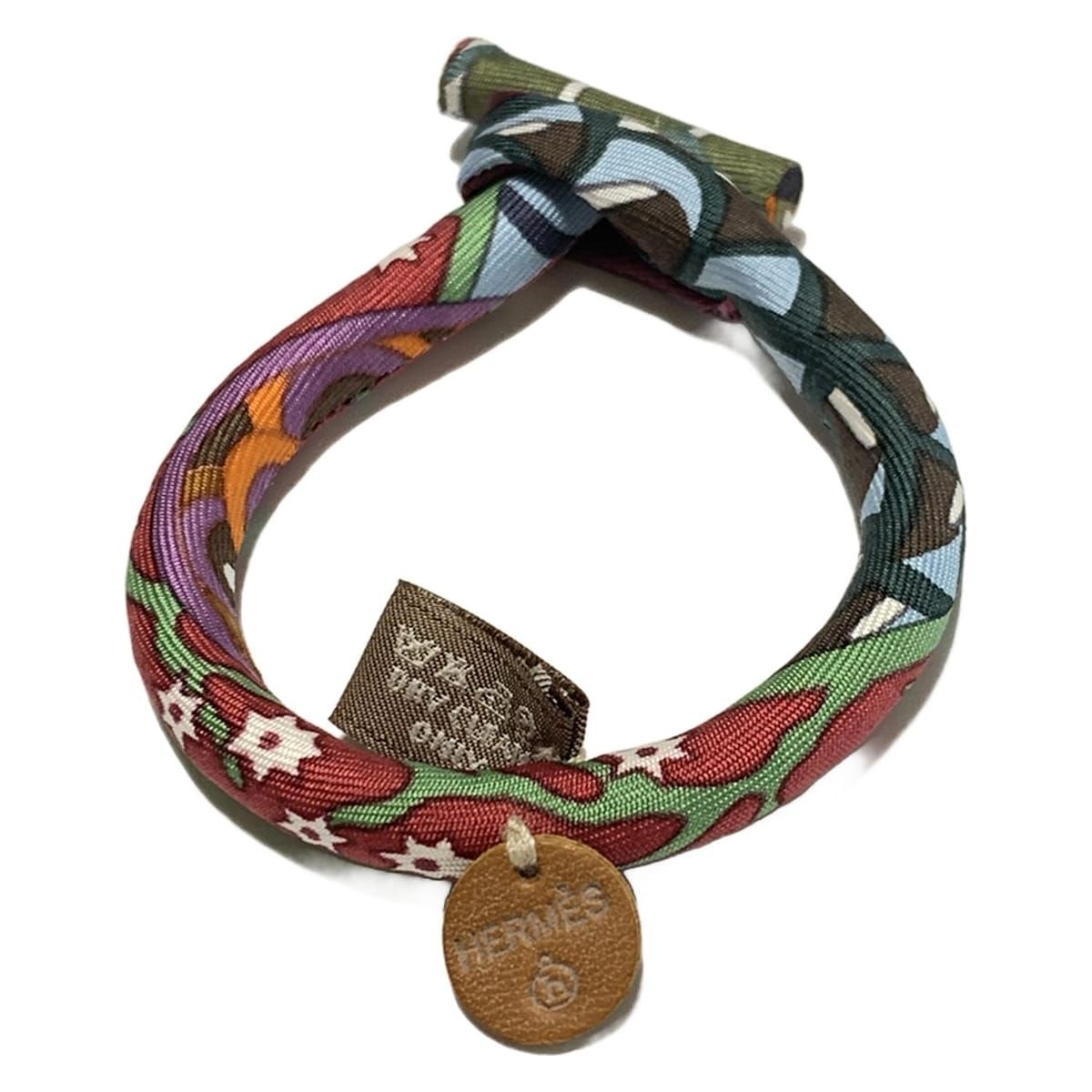 HERMES(エルメス) ブレスレット美品 - シルク ライトブルー