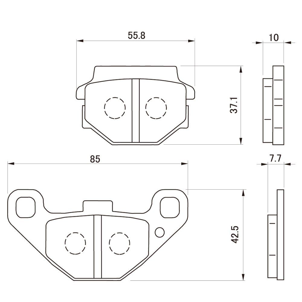 迅速発送】デイトナ(Daytona) バイク用 ブレーキパッド 赤パッド