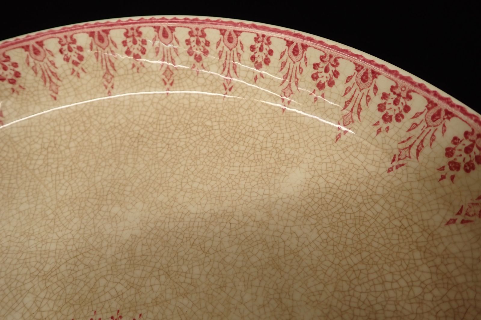 ◇アンティークプレート09 SARREGUEMINES コンポート皿