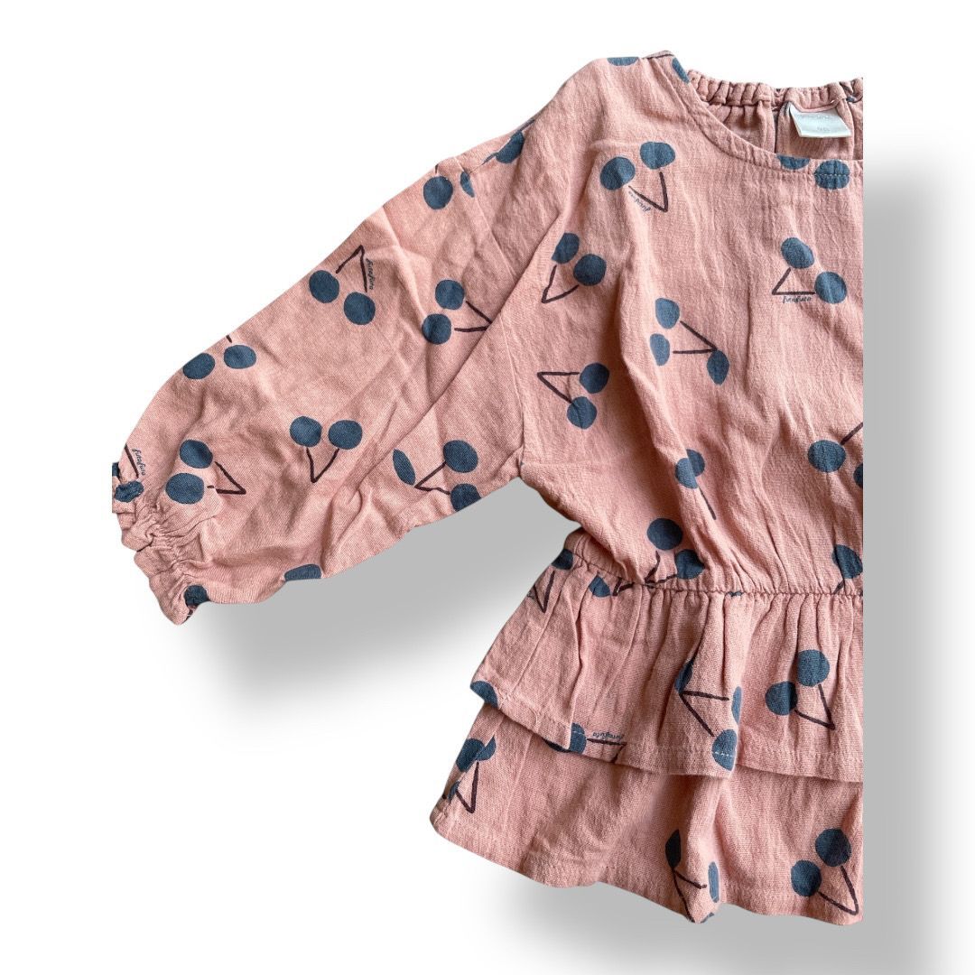 futafuta(フタフタ) サクランボ柄シャツ ピンク色 90サイズ
