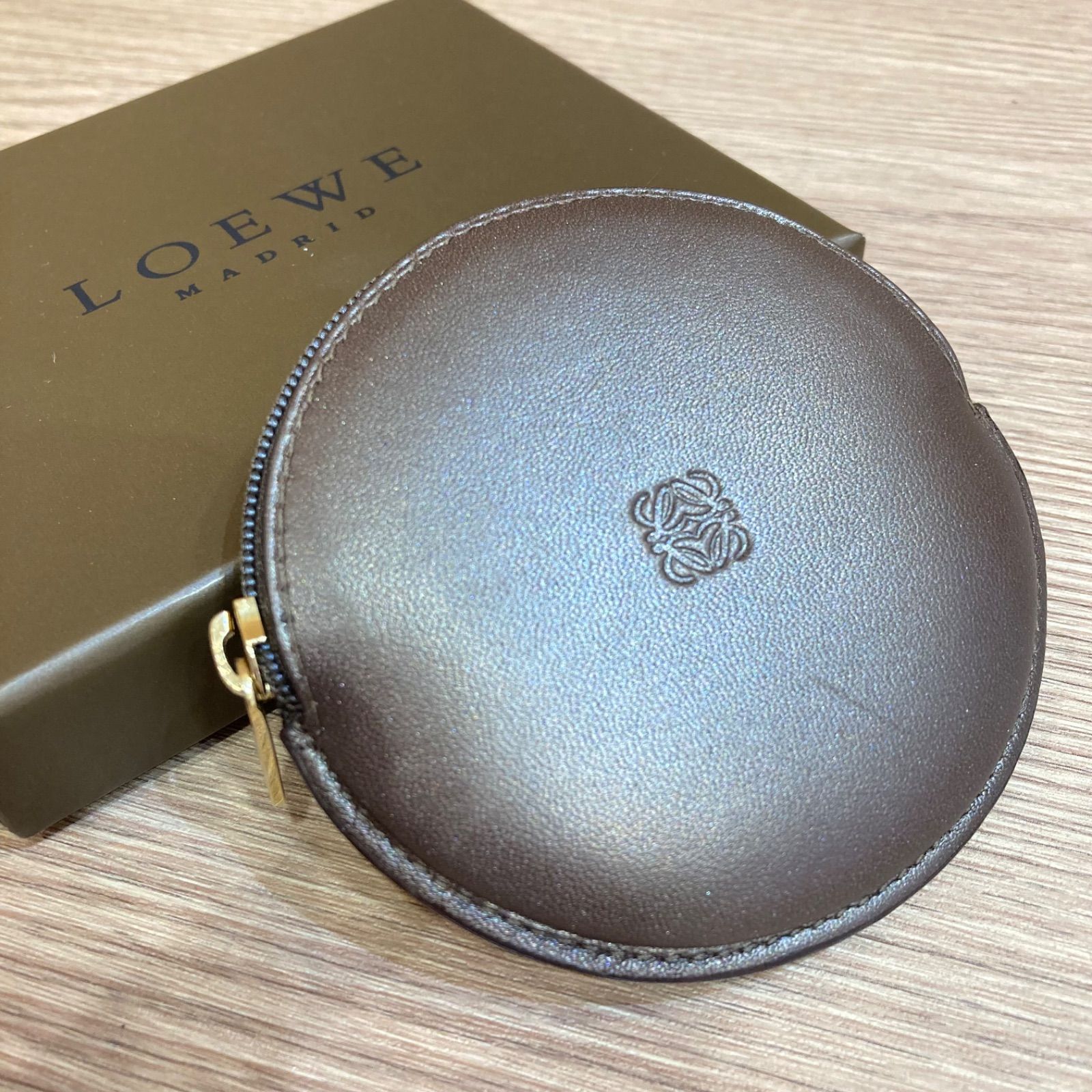 LOEWE ロエベ MADRID コインケース レザー ブラウン 美品☆ - 小物