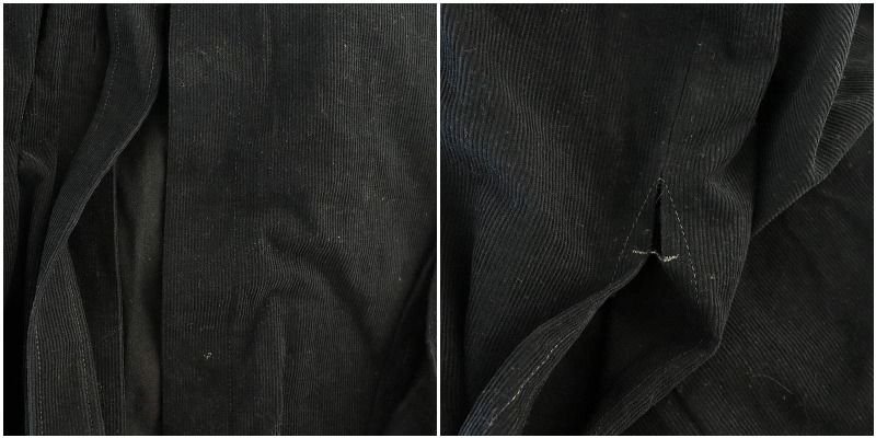 PHOTOCOPIEU コーデュロイベルテッド ワンピース バンドカラー フォトコピュー PHOTOCOPIEU コーデュロイベルテッドドレス