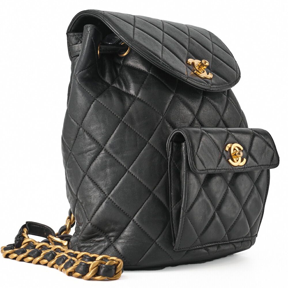 【VINTAGE】シャネル マトラッセ チェーンリュック CHANEL(シャネル) マトラッセ ココマーク チェーンバックパック