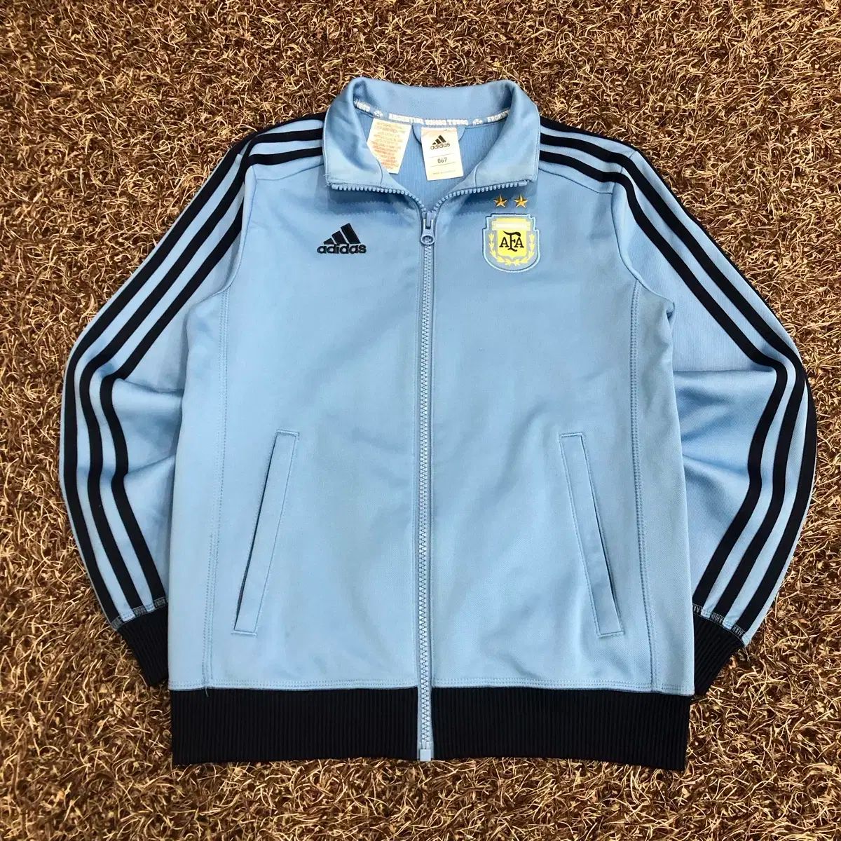 67 adidas アディダス 必須アイテム アルゼンチン人 メッシュ ジャージ トラックトップス ジャージ
