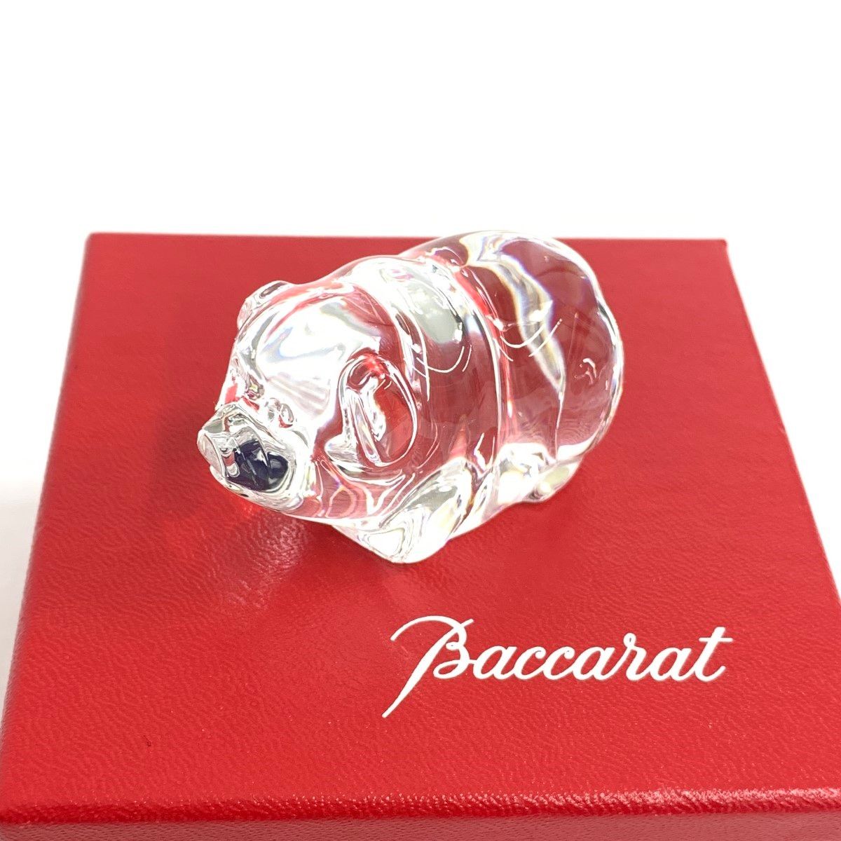 Baccarat（バカラ） フィギュリン ブタさん クリアランス
