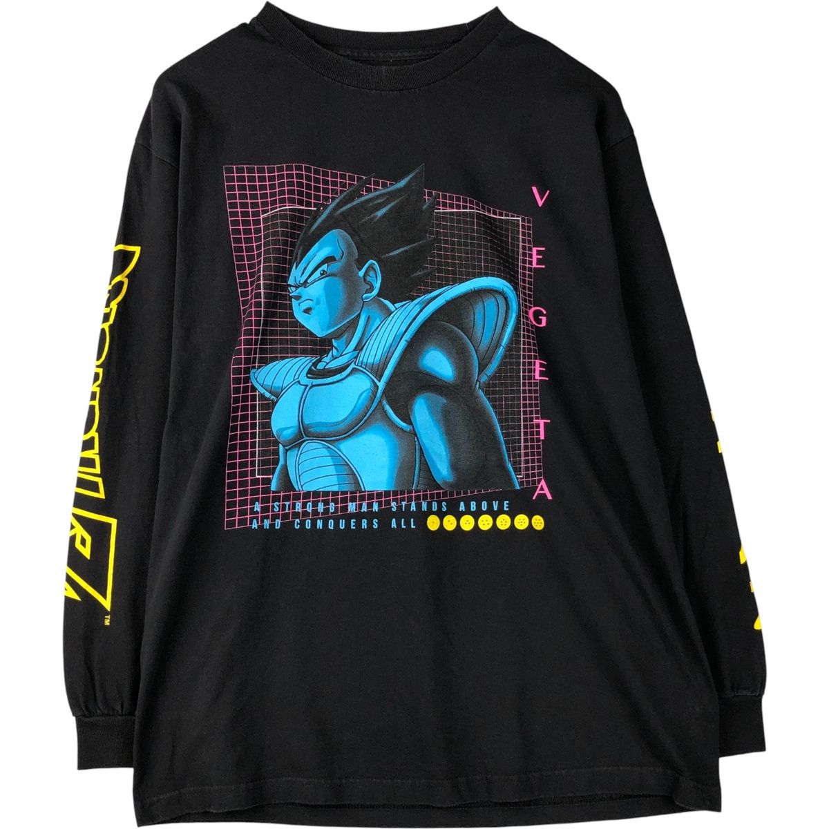 古着 DRAGONBALL Z ドラゴンボールZ ベジータ アニメ キャラクタープリントロングTシャツ ロンT メンズL相当/eaa591313