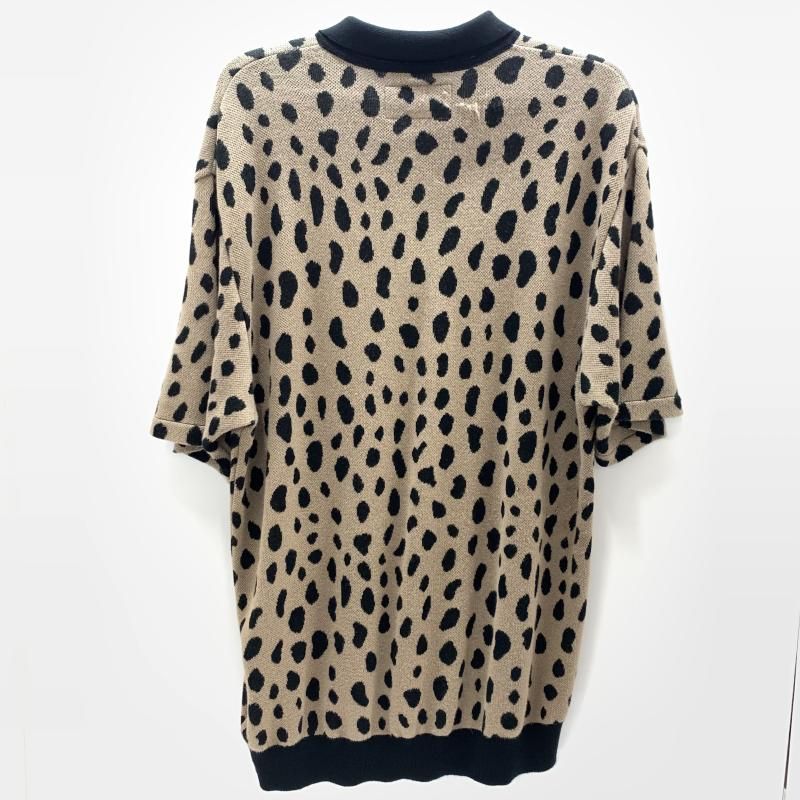 ワコマリアLEOPARD JACQUARDKNIT POLO SHIRT WACKO MARIA ワコマリア LEOPARD JACQUARD KNIT POLO SHIRT