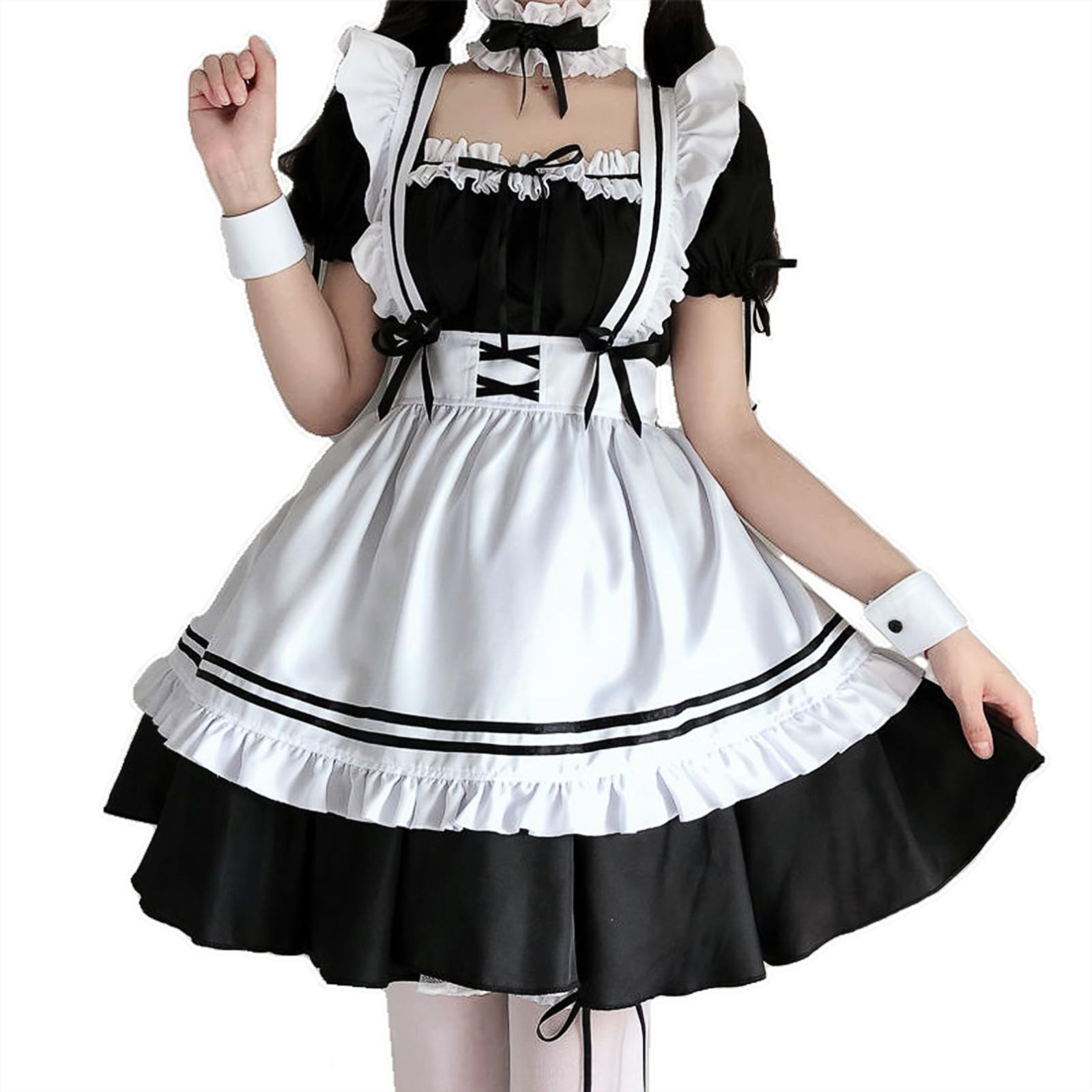 ロリータ　ワンピース　コスチューム コスプレ衣装 エプロン 仮装 Amazon.co.jp: [SSUPTEMBER2] ロリータ メイド服 ワンピース