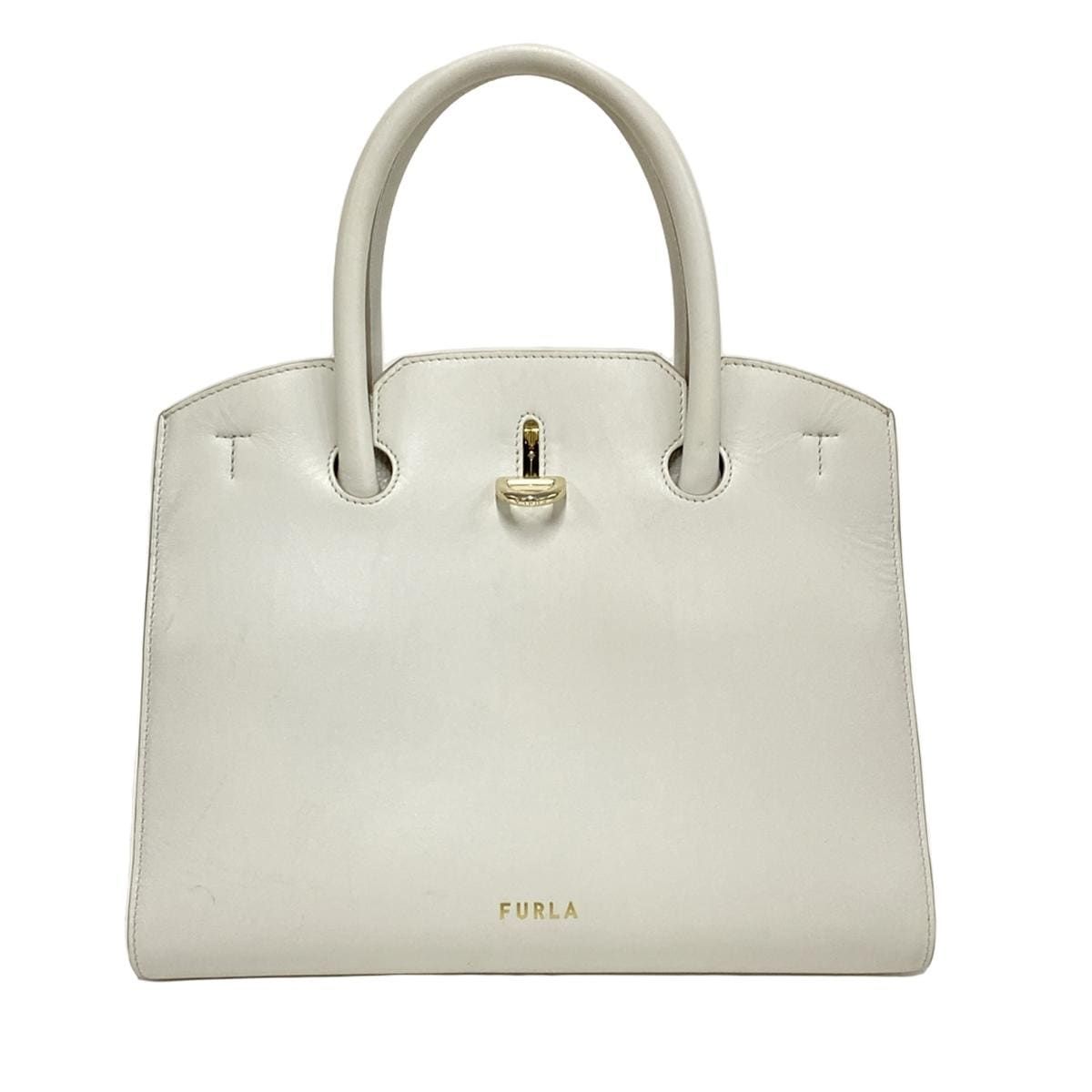 FURLA(フルラ) トートバッグ - 白 レザー - メルカリ