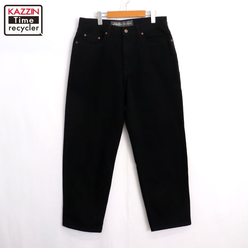 00s Eddie Bauer ブラック 黒 デニム パンツ USA製 00s Eddie Bauer デニムパンツ メンズ Mサイズ相当 - メルカリ