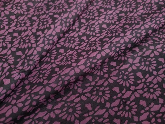 平和屋着物●上質な小紋 紬地 花尽くし文 鈴乃屋扱い 正絹 DAAY5436ud