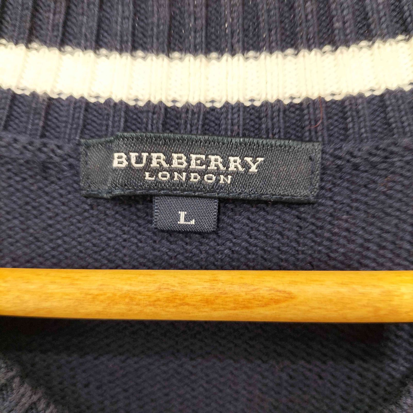バーバリーロンドン BURBERRY LONDON カシミヤ混 タートルネック