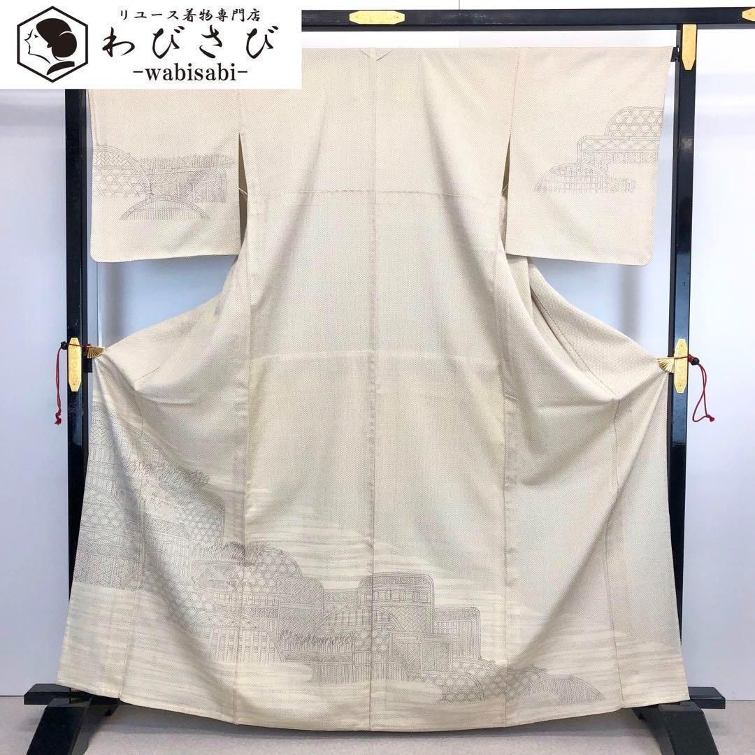夏着物 浴衣 花模様 濃卵色 トールサイズ K-4506 夏着物 浴衣 花模様 濃卵色 トールサイズ K-4506